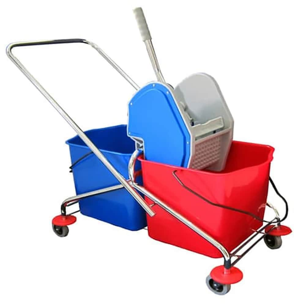 Cleanroom Mop Bucket Dolly  Electropolished Stainless Steel