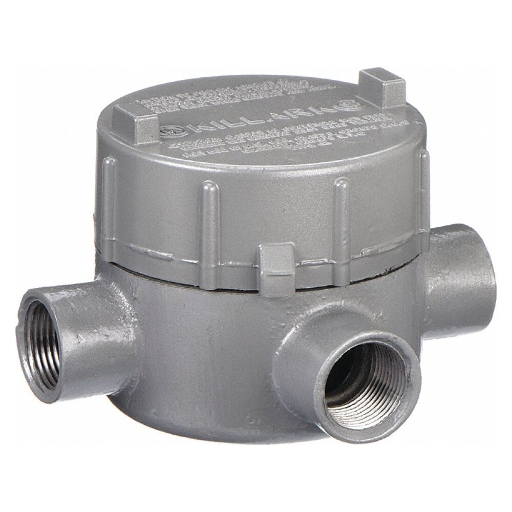 Hubbell Killark Conduit Outlet Body,Iron,Trd Sz 1/2in OLB-1M Hubbell Killark Conduit Outlet Body,Iron,Trd Sz 1/2in OLB-1M