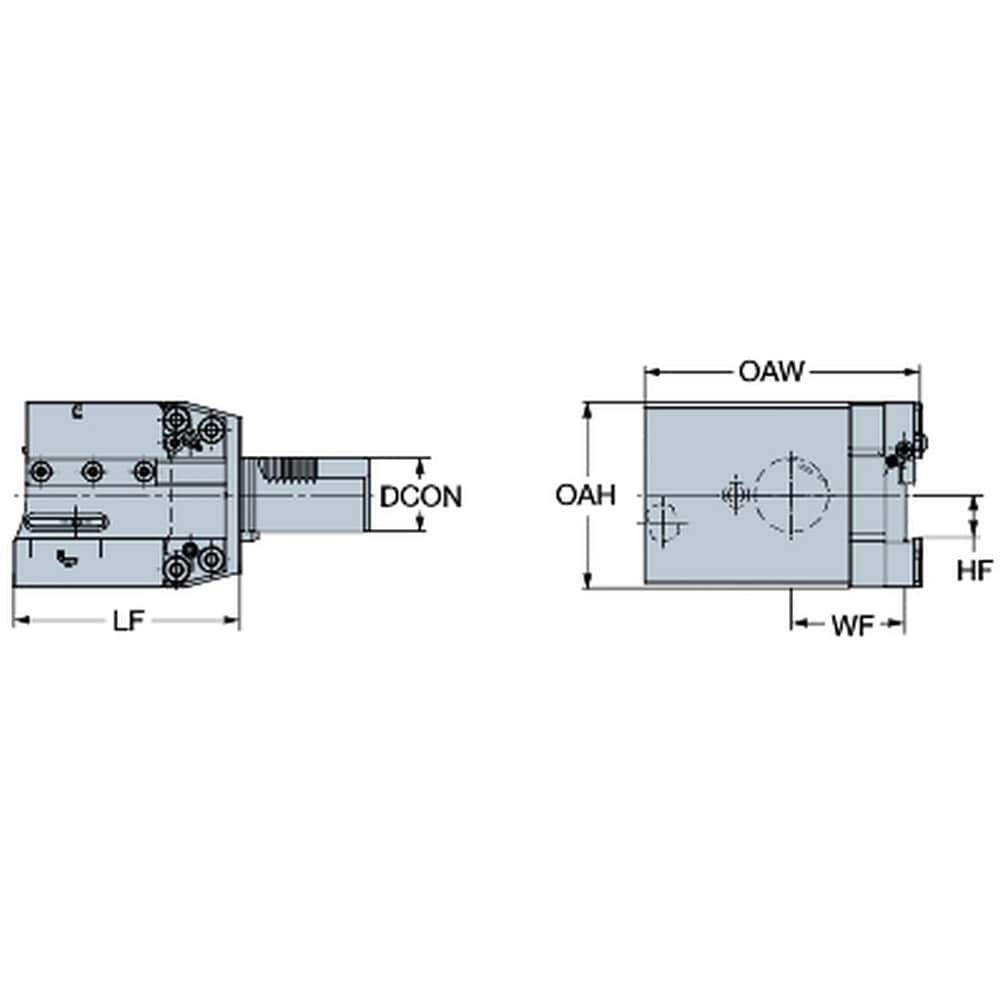 Beli Sandvik Mazak Turret Interface to Blade Adaptor APBL-MZ40V-25-HP-ET  1pc