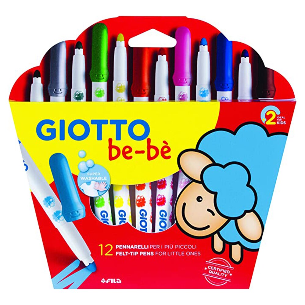 Beli Giotto Bebe Super Fibre Pens Box 12 Colors 1set(12pcs)