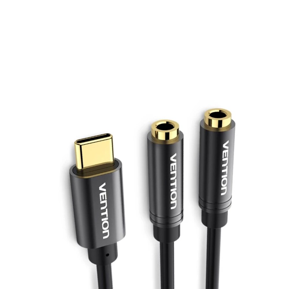 Beli Vention USB-C to Aux Audio Adapter Splitter Audio Jack
