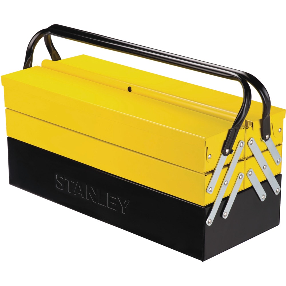 Beli STANLEY Cantilever Metal Tool Box 1-94-738 5-Tray Yellow-Black 1unit