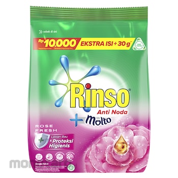 Rinso Molto Deterjen Bubuk Rose Fresh 400g 1pc