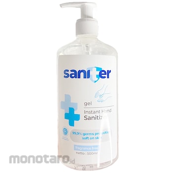 SANITER Hand Sanitizer Gel Bottle Pump 500ml 1box(12pcs)