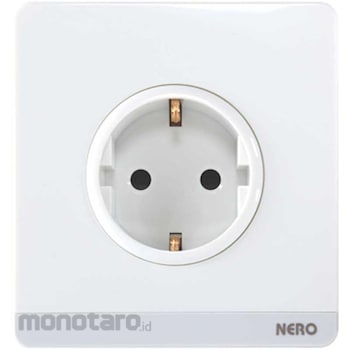 NERO Electric Decora Q7-W Socket Outlets Q716VG-W White 16AX 250V 1pc