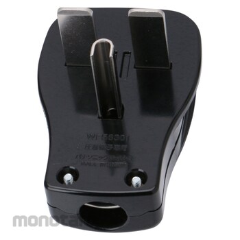 Panasonic Grounding 2P30A Horizontal Cap WF56301B Black 1pc