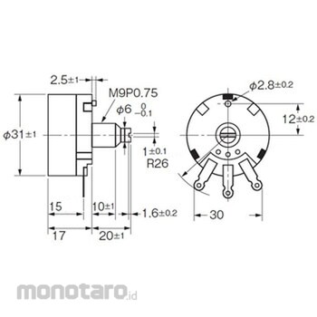 OMRON Single-Phase Power Regulator External Setting Volume G3PW G32X-V2K 1pc