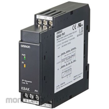 OMRON Monitoring Relay Omron DPDT K8AKPH1200500VAC 1pc