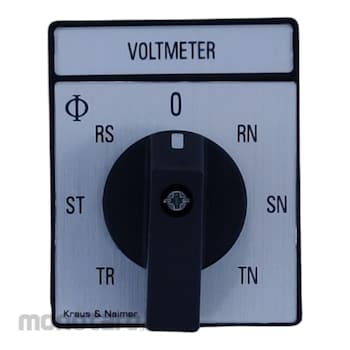 Kraus & Naimer Voltmeter Switch CA10-A007 7 Position, Phase to Phase, Phase to Neutral 1pc