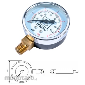 TEKIRO Pressure Gauge AU-PG0987