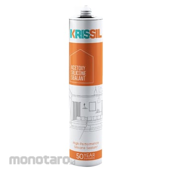 Krissil Multi Purpose Silicone Sealant Lem Kaca Acetic/Asam White 260gr 1pc