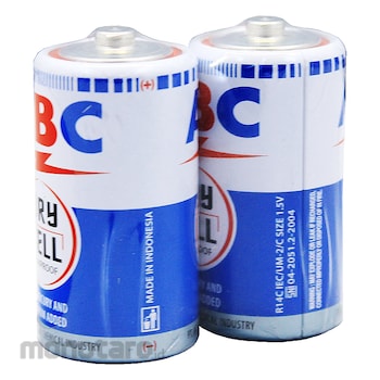 ABC (Battery) Baterai Biru R-14C 1pack(2pcs)