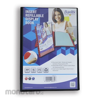 Bantex Insert Display Book Refillable Folio 3169 10 Black 1pc