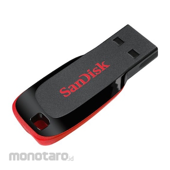Sandisk Flashdisk Cruzer Blade USB CZ50 Black with Red Accent 8GB 1pc