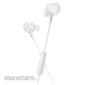 Philips In-Ear Headphones Bass with Mic TAE 4105 White 1unit