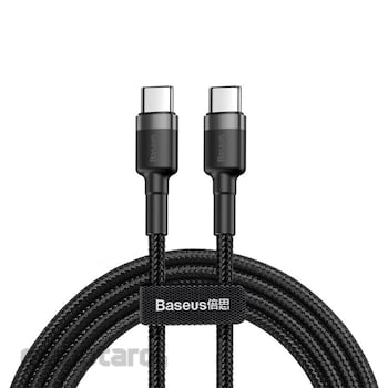 Beli BASEUS Type C to Type C Cable Fast Charge 60W Grey 1m 1pc