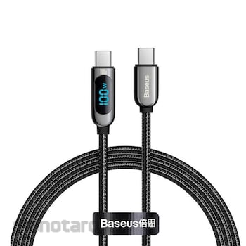 Beli BASEUS Type C to Type C Cable Fast Charging 100W with LED