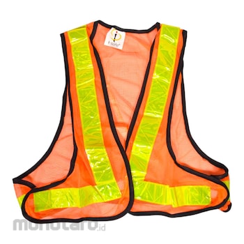 Beli i-Safe Safety Vest Semi-Polyester V Orange 1pc