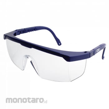 CIG Eye Protection Piranha (Kacamata Safety) 13CIGA1026C1BLU Blue Frame  with Clear Lens 1pc