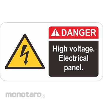 HSP Electrical Warning Sign Sticker Only (Danger - High Voltage Electrical  Panel) Right Side Black 20x30cm 1pc