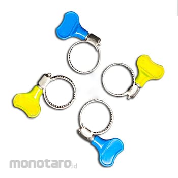 Non Brand Stainless Hose Clamp with Handle Random Color 1inch 1pc