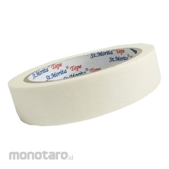 St.Morita Lakban Kertas Biasa (Selotip) SM0601MKWH White 24mmx20m 1pack(6rolls)
