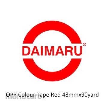 Daimaru Lakban OPP Berwarna Red 48mmx90yard 6rolls