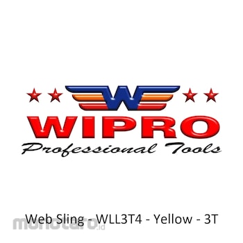 Wipro Webbing Sling WLL3T4 Yellow 3ton 1pc