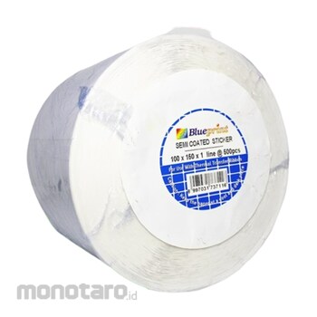 Blueprint Semi Coated Sticker Label Barcode BP-SCS1001501B 1 Line Core  Besar 100x150mm 1roll