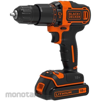 BLACK+DECKER Cordless Hammer Drill BDCHD18K-B1ID 1unit