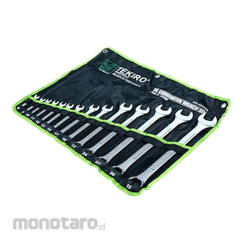 TEKIRO Set Kunci Ring Pas Tipe Metric WR-SE0298 8-32mm 1set(14pcs)