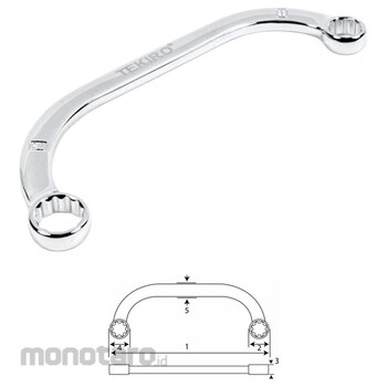TEKIRO Obstruction Wrench (Kunci Ring Bulan) WR-OB0226 10x12mm 1pc