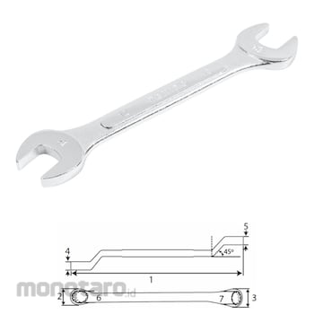 TEKIRO Double Open End Wrench Kunci Pas
