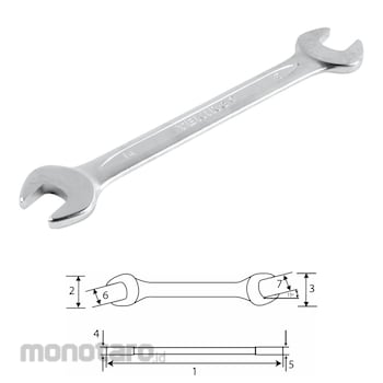 TEKIRO Open End Wrench Sunk Panel (Kunci Pas) WR-OE0162 14x15mm 1pc