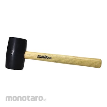 MultiPro Rubber Mallet Hammer Wooden Handle 16oz 1pc