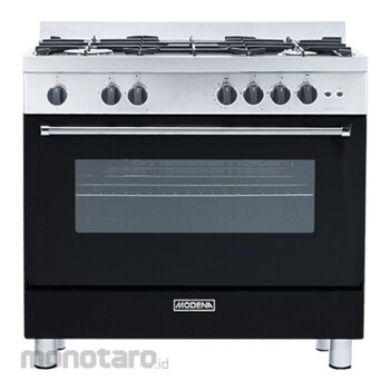 black freestanding cooker