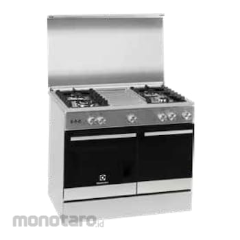 white free standing cooker