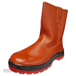 monotaro.id Sepatu Boots Safety Pull Up Borneo CST Embos ODG PU Rubber (Sepatu Proyek) MID38460 Brown 42 1pair