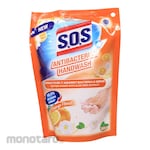 SOS Sabun Cuci Tangan Pouch Orange Floral 300ml 1pc