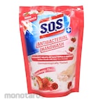 SOS Sabun Cuci Tangan Pouch Strawberry Floral 300ml 1pc