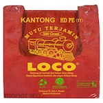Loco Kantong Plastik Belanja Merah (Kresek)