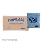 SWIPE-ALL Quarter Fold Industrial Low Lint Wipers W90 Blue 1unit