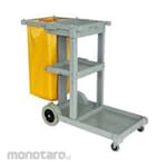 KleenPro Simple Hand Cart Trolley with Cover (Troli Kebersihan)