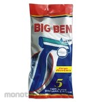 BIG BEN Silet Cukur 5 Disposable Razor Twin Blades Plus Blue