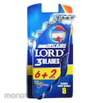 LORD Silet Cukur Triple 6+2 Disposable Razors Triple Blades Plus RH