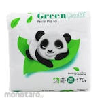 Green Soft Tisu Wajah Pop Up