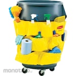 Rubbermaid Round Brute Container Brute Caddy Bag Yellow (Tas Caddy)