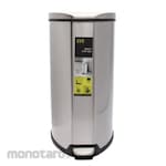 EKO Tempat Sampah/Tong Sampah Injak Stainless Semicircle (Trash Bin)