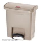 Rubbermaid Slim Jim Step On Resin Front Step Dustbin