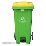 SCANDIA Tempat Sampah/Tong Sampah Injak Beroda Plastik (Trash Bin)
